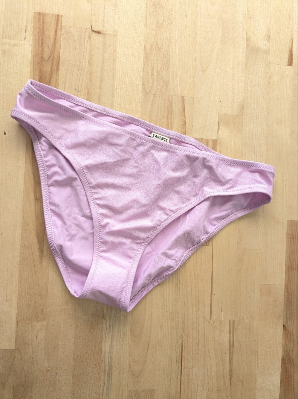 {L'AGENCE} NEW Nicole Bikini Bottom Women's L In Light Violet